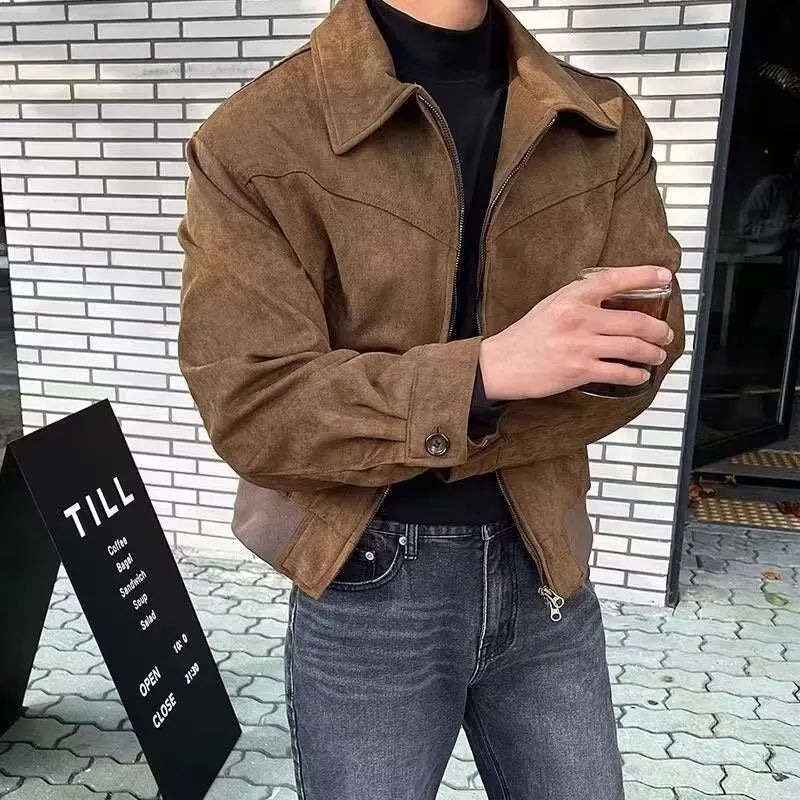 Chester - Men’s Suede Zip-Up Jacket