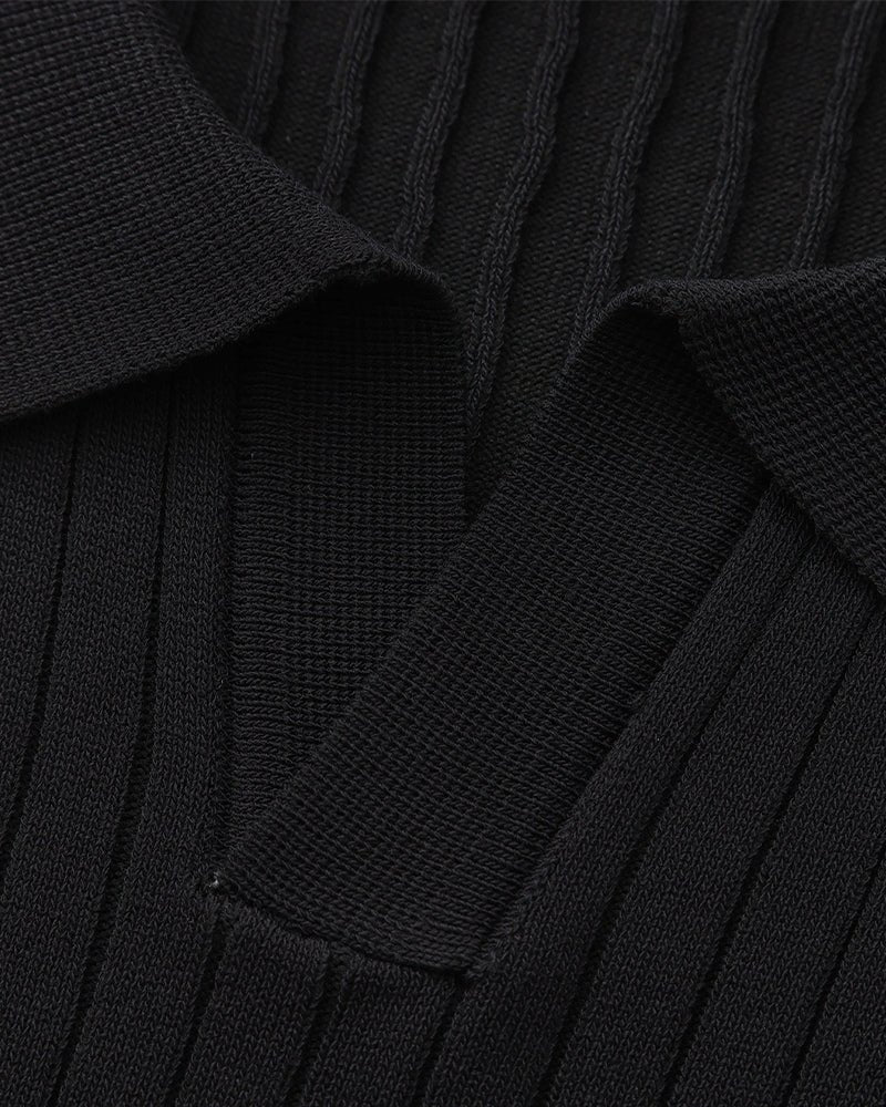 Albin – Polo côtelé en maille premium - OPLX - Atelier Opulence
