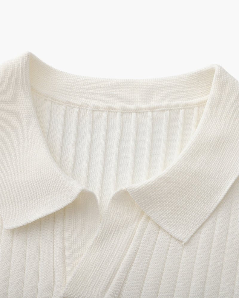 Albin – Polo côtelé en maille premium - OPLX - Atelier Opulence