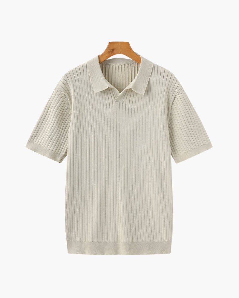 Albin – Polo côtelé en maille premium - OPLX - Atelier Opulence