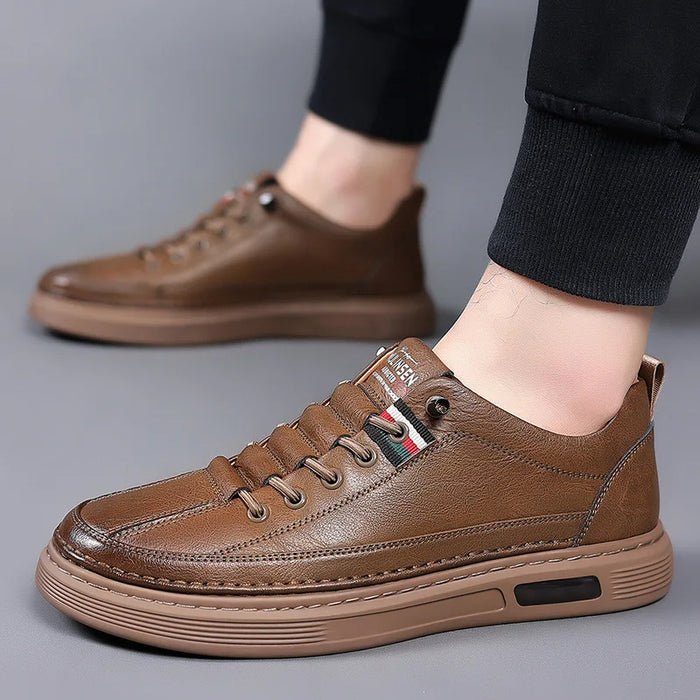 OPLX | Baskets décontractées en cuir véritable Vinny - OPLX - Atelier Opulence