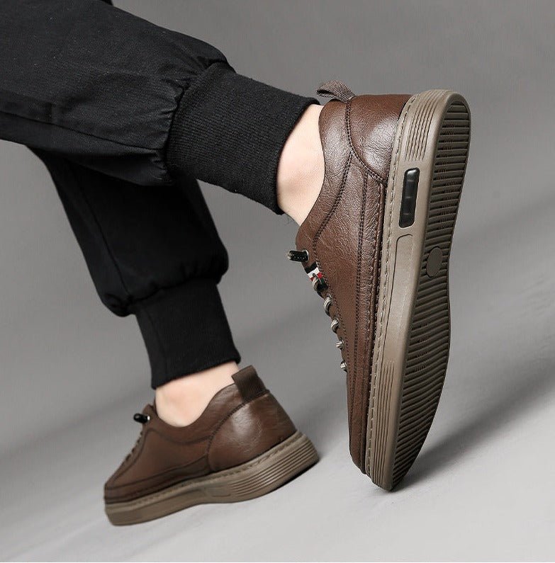 OPLX | Baskets décontractées en cuir véritable Vinny - OPLX - Atelier Opulence