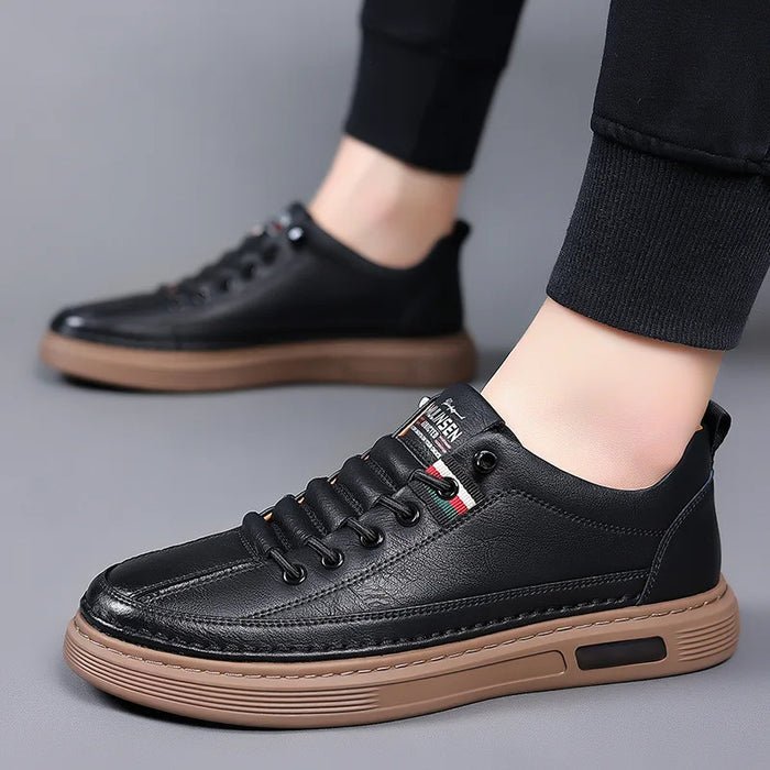 OPLX | Baskets décontractées en cuir véritable Vinny - OPLX - Atelier Opulence