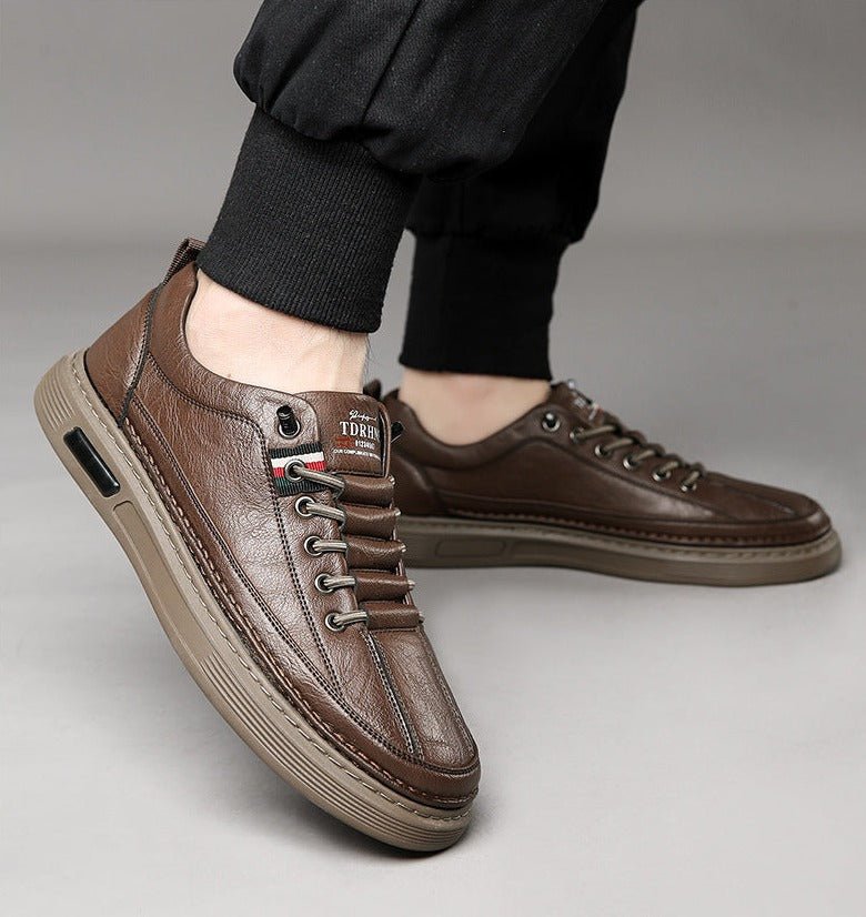 OPLX | Baskets décontractées en cuir véritable Vinny - OPLX - Atelier Opulence