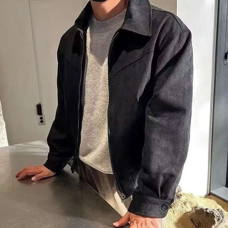 Chester - Men’s Suede Zip-Up Jacket