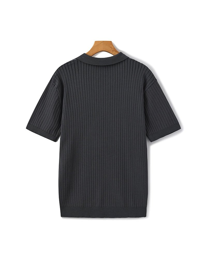 Albin – Polo côtelé en maille premium - OPLX - Atelier Opulence