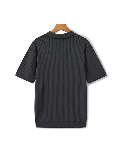 Albin – Polo côtelé en maille premium - OPLX - Atelier Opulence