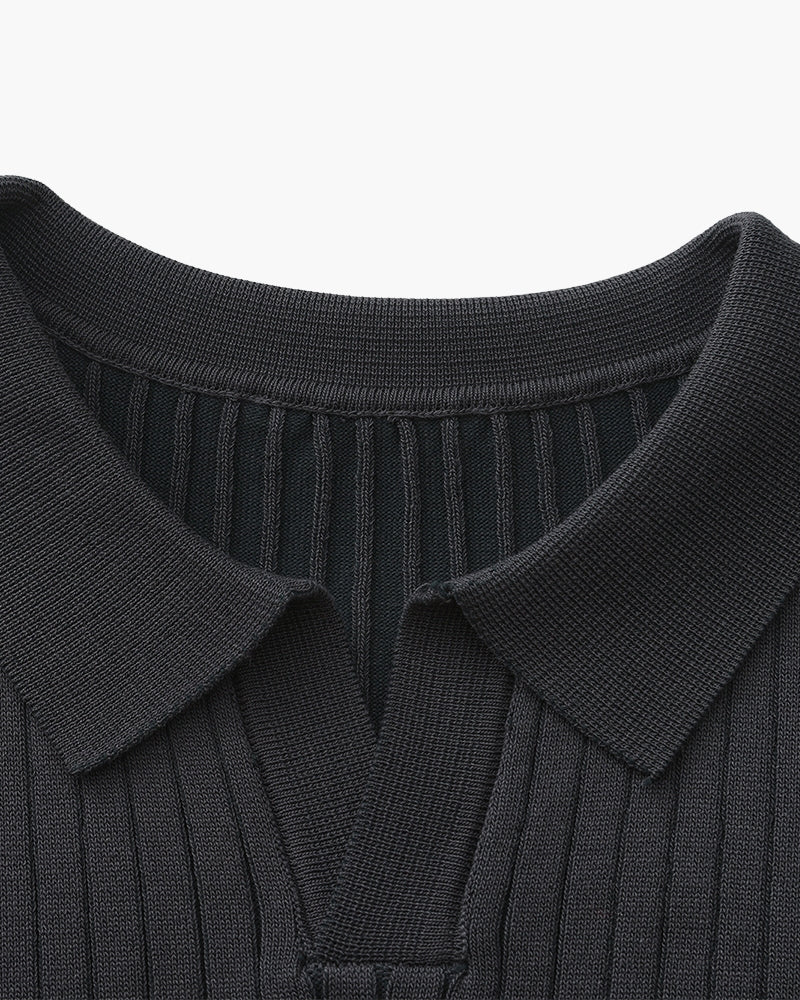 Albin – Polo côtelé en maille premium - OPLX - Atelier Opulence