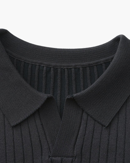 Albin – Polo côtelé en maille premium - OPLX - Atelier Opulence