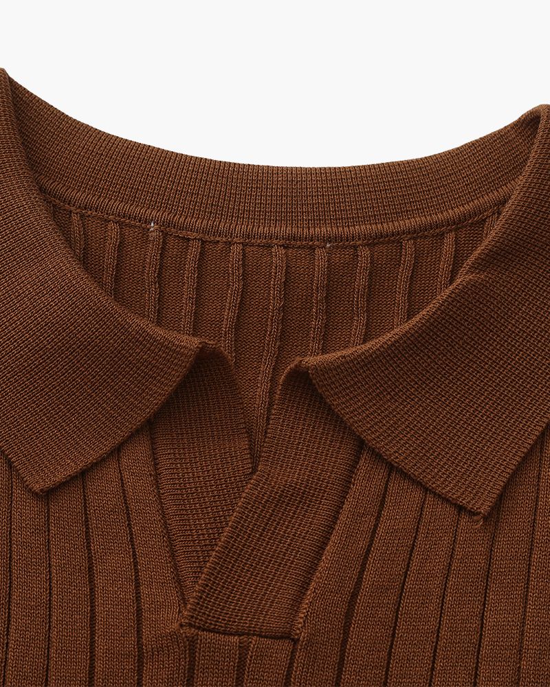 Albin – Polo côtelé en maille premium - OPLX - Atelier Opulence