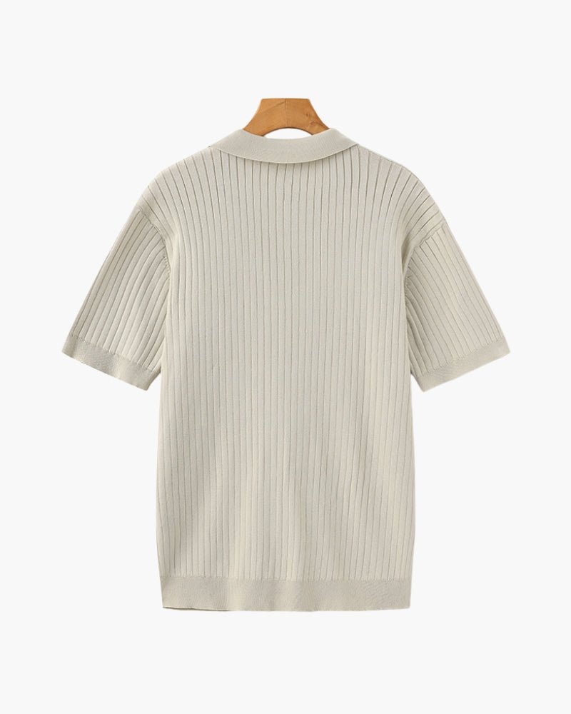 Albin – Polo côtelé en maille premium - OPLX - Atelier Opulence