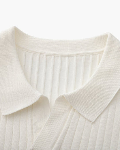 Albin – Polo côtelé en maille premium - OPLX - Atelier Opulence