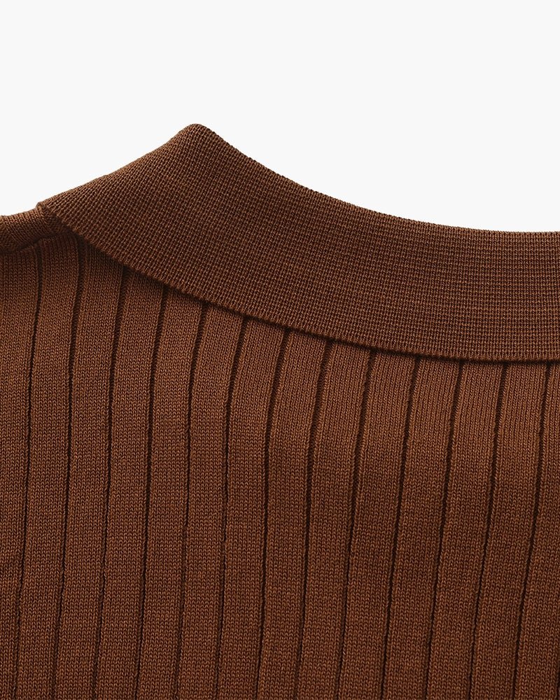 Albin – Polo côtelé en maille premium - OPLX - Atelier Opulence