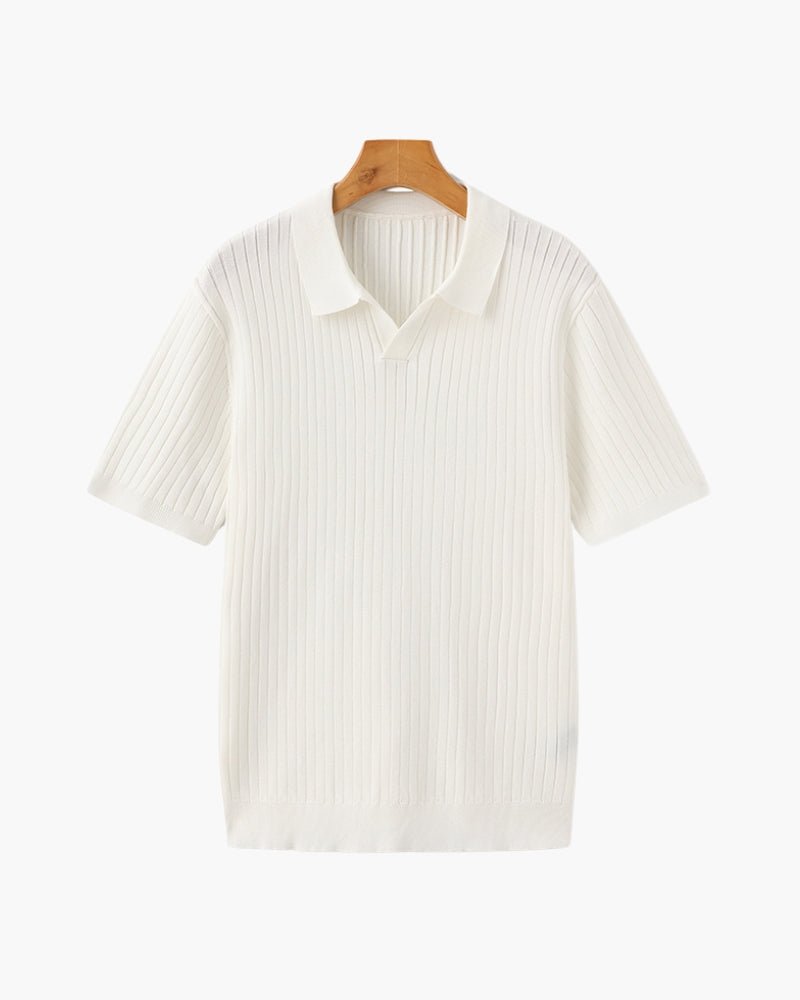 Albin – Polo côtelé en maille premium - OPLX - Atelier Opulence