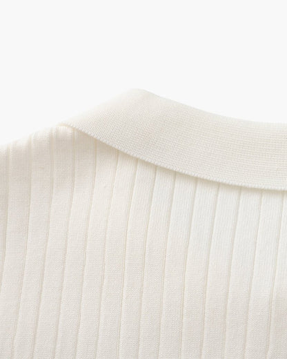 Albin – Polo côtelé en maille premium - OPLX - Atelier Opulence