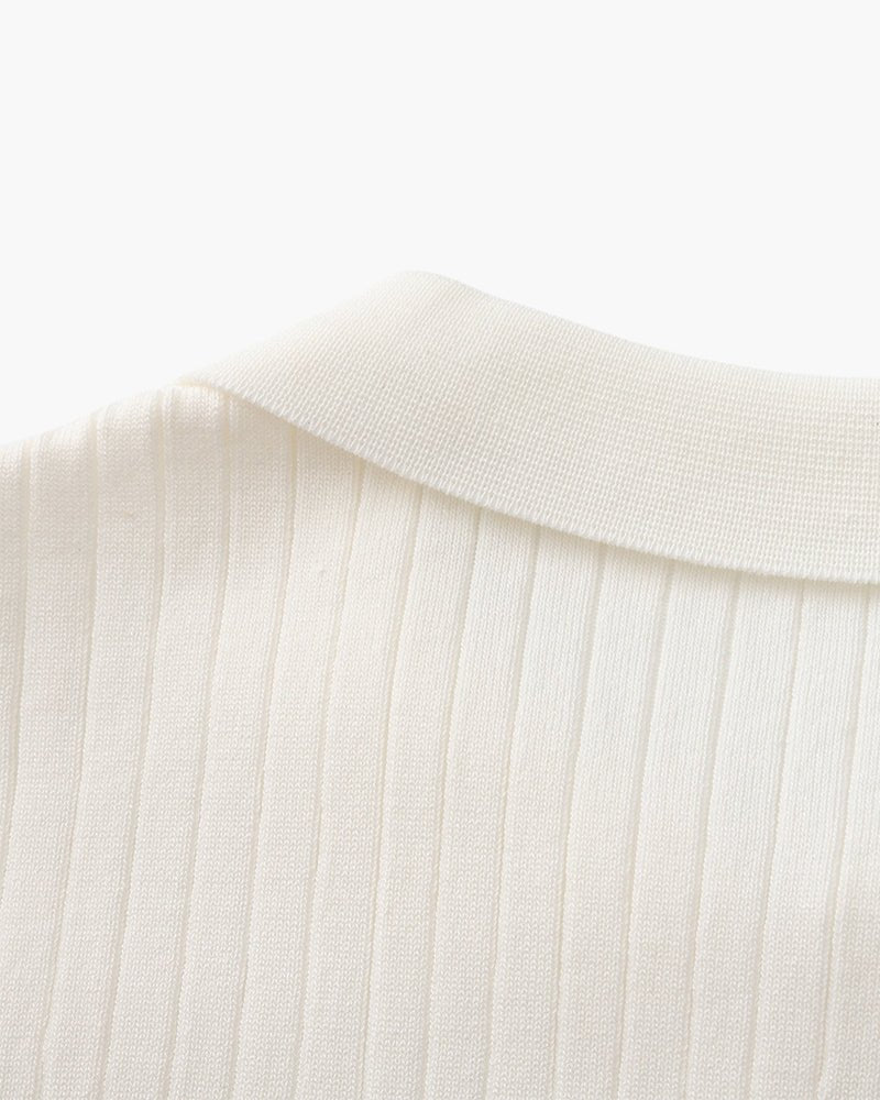 Albin – Polo côtelé en maille premium - OPLX - Atelier Opulence