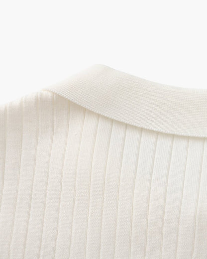 Albin – Polo côtelé en maille premium - OPLX - Atelier Opulence