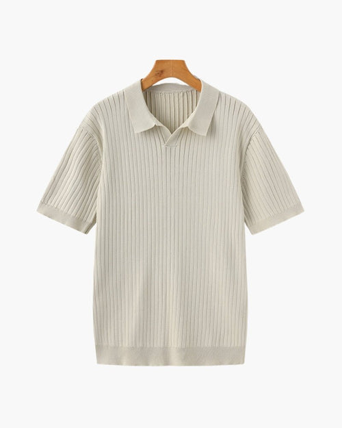 Albin – Polo côtelé en maille premium - OPLX - Atelier Opulence