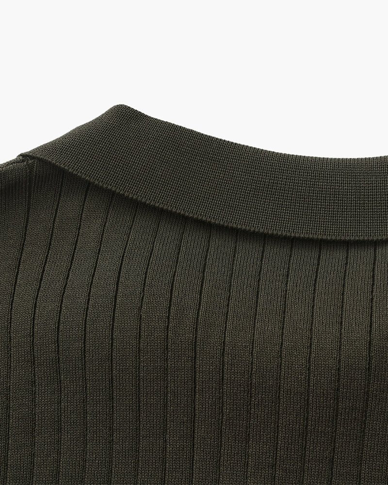 Albin – Polo côtelé en maille premium - OPLX - Atelier Opulence