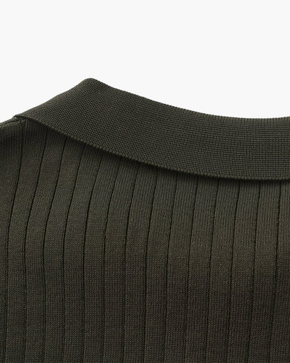Albin – Polo côtelé en maille premium - OPLX - Atelier Opulence