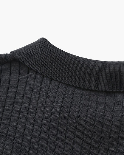 Albin – Polo côtelé en maille premium - OPLX - Atelier Opulence