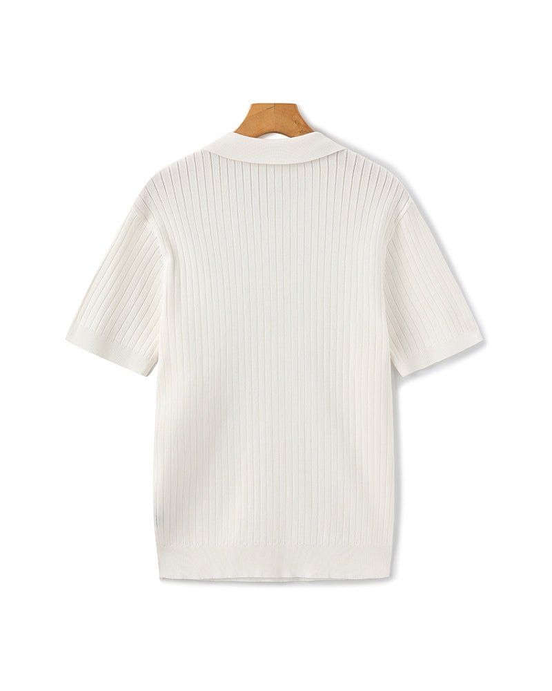 Albin – Polo côtelé en maille premium - OPLX - Atelier Opulence