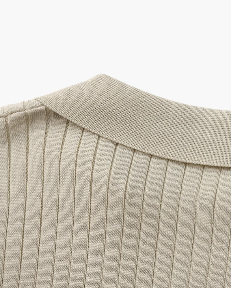 Albin – Polo côtelé en maille premium - OPLX - Atelier Opulence