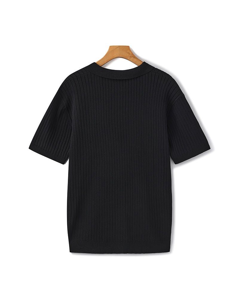Albin – Polo côtelé en maille premium - OPLX - Atelier Opulence