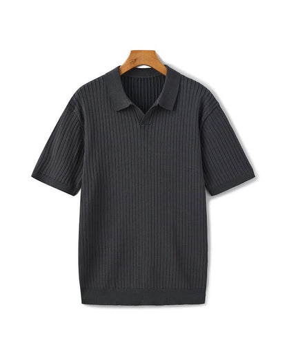 Albin – Polo côtelé en maille premium - OPLX - Atelier Opulence