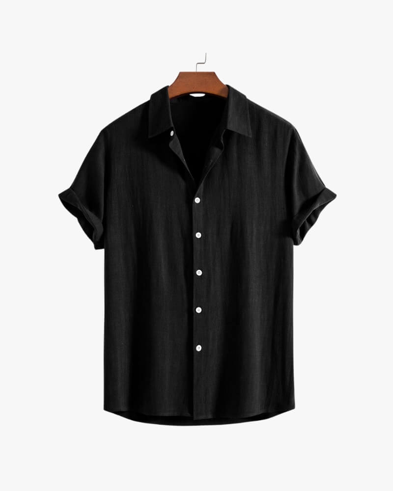 Chemise boutonnée en mélange de lin et de rayonne - OPLX - Atelier Opulence