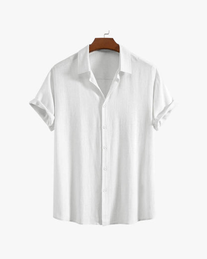 Chemise boutonnée en mélange de lin et de rayonne - OPLX - Atelier Opulence
