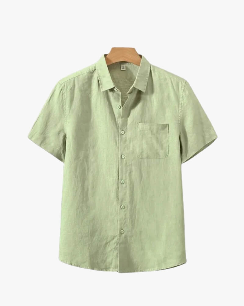 Chemise Cannes en Lin – Manches Courtes - OPLX - Atelier Opulence
