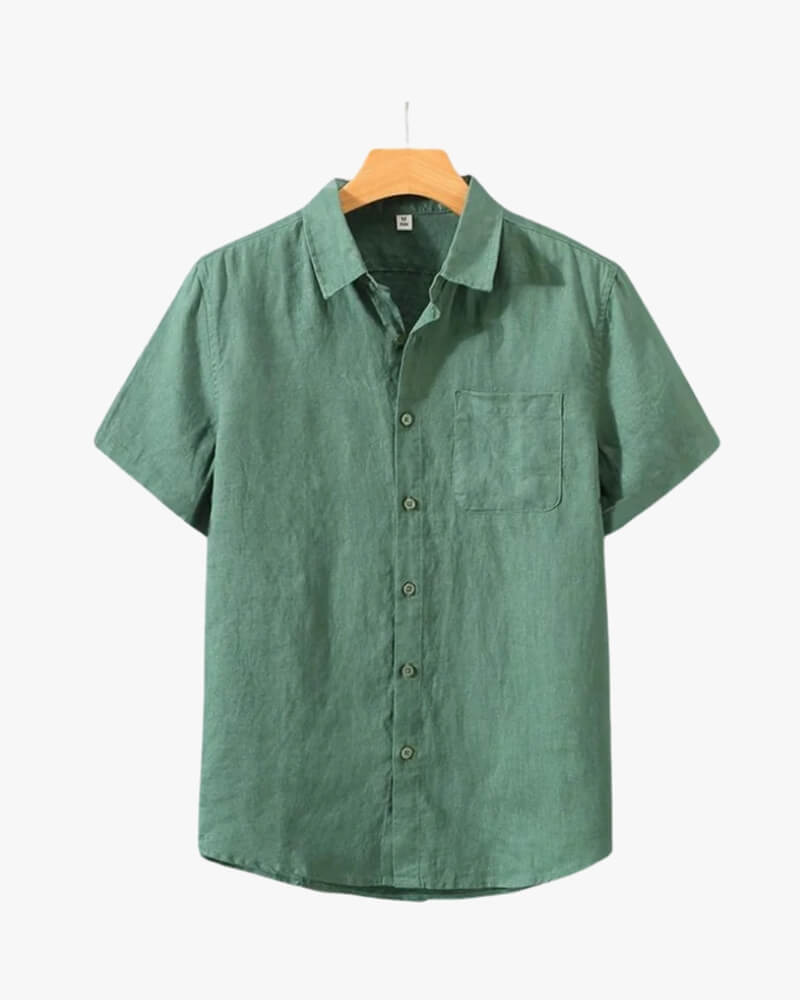Chemise Cannes en Lin – Manches Courtes - OPLX - Atelier Opulence