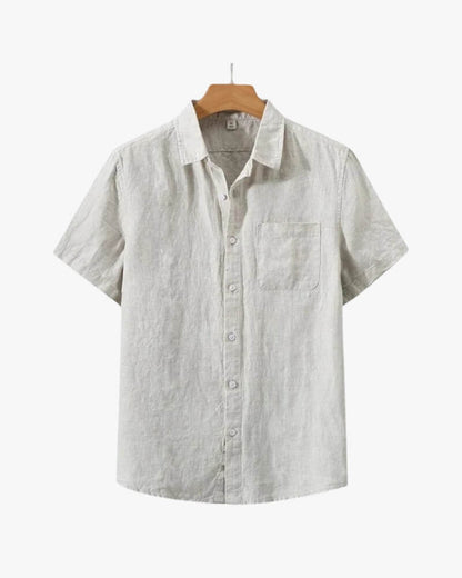 Chemise Cannes en Lin – Manches Courtes - OPLX - Atelier Opulence