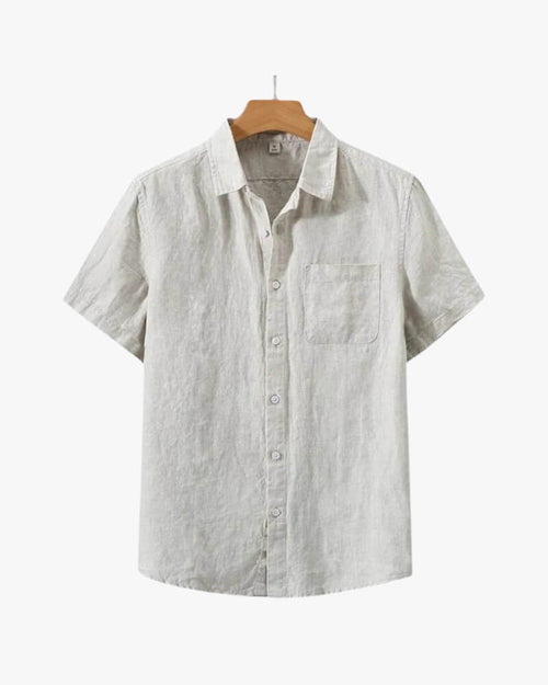 Chemise Cannes en Lin – Manches Courtes - OPLX - Atelier Opulence