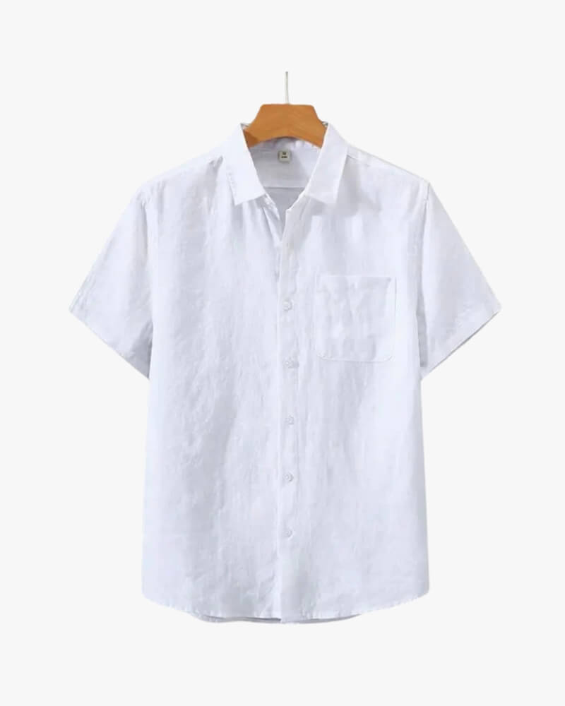 Chemise Cannes en Lin – Manches Courtes - OPLX - Atelier Opulence