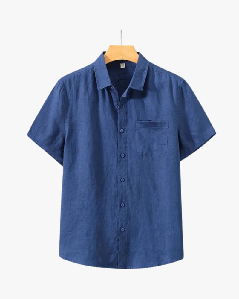 Chemise Cannes en Lin – Manches Courtes - OPLX - Atelier Opulence