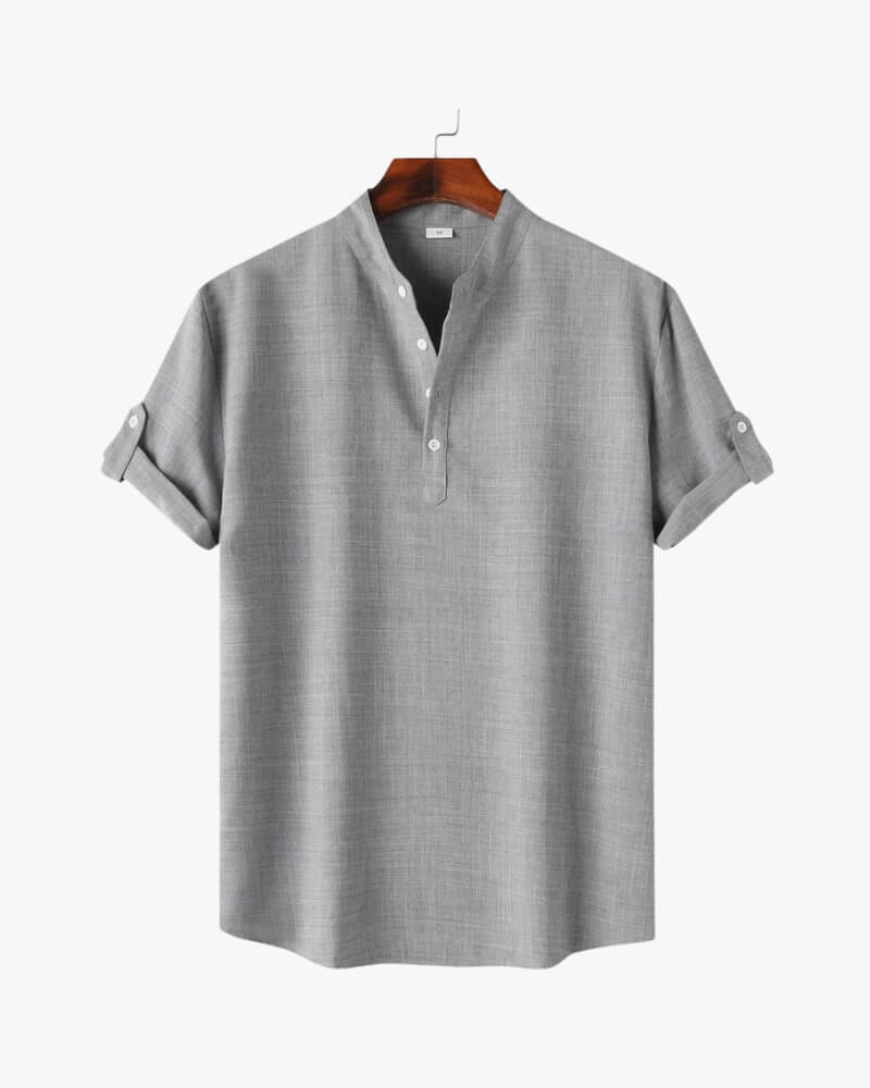 Chemise Henley à manches courtes - OPLX - Atelier Opulence
