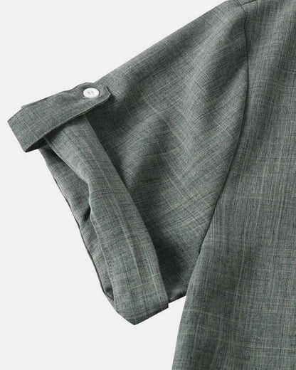 Chemise Henley à manches courtes - OPLX - Atelier Opulence