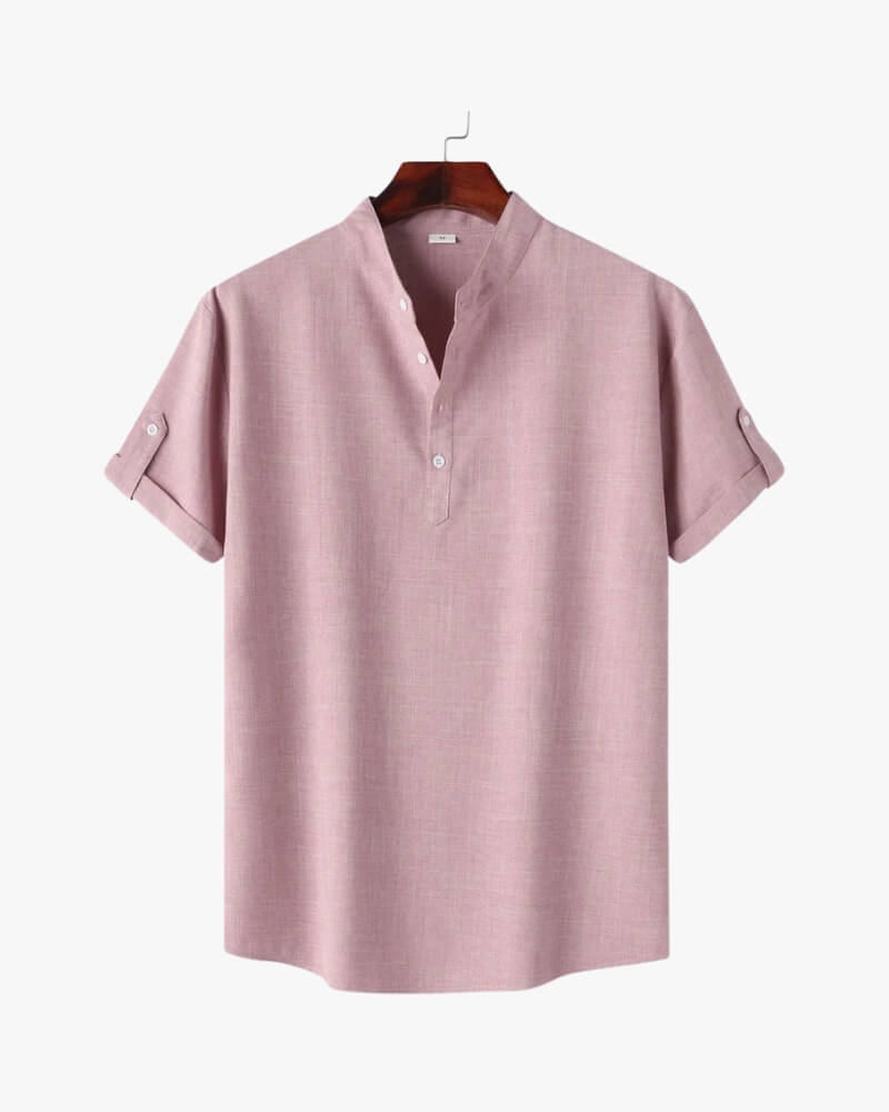 Chemise Henley à manches courtes - OPLX - Atelier Opulence