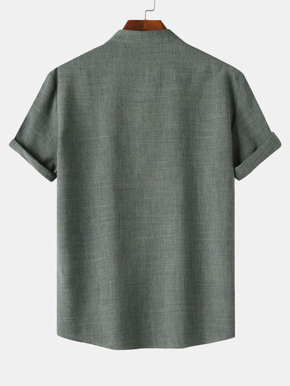 Chemise Henley à manches courtes - OPLX - Atelier Opulence