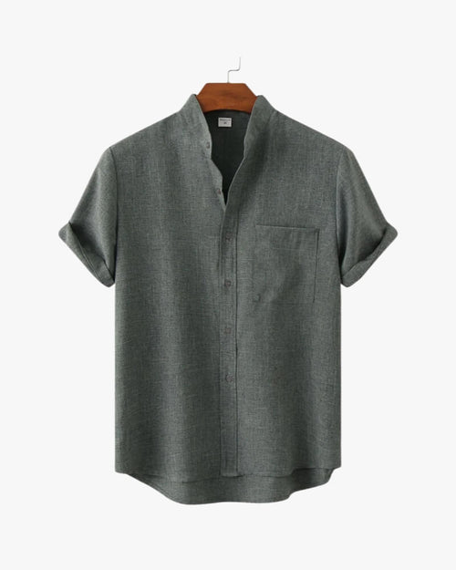Chemise Henley à manches courtes - OPLX - Atelier Opulence