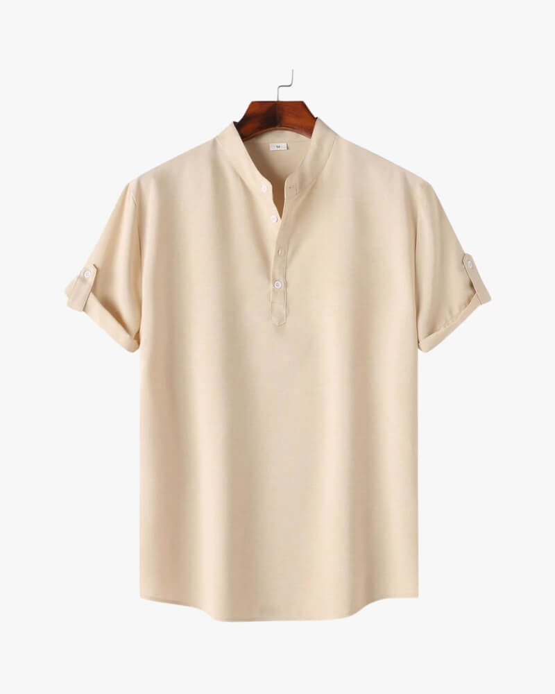 Chemise Henley à manches courtes - OPLX - Atelier Opulence