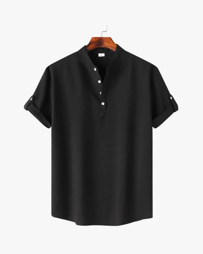 Chemise Henley à manches courtes - OPLX - Atelier Opulence