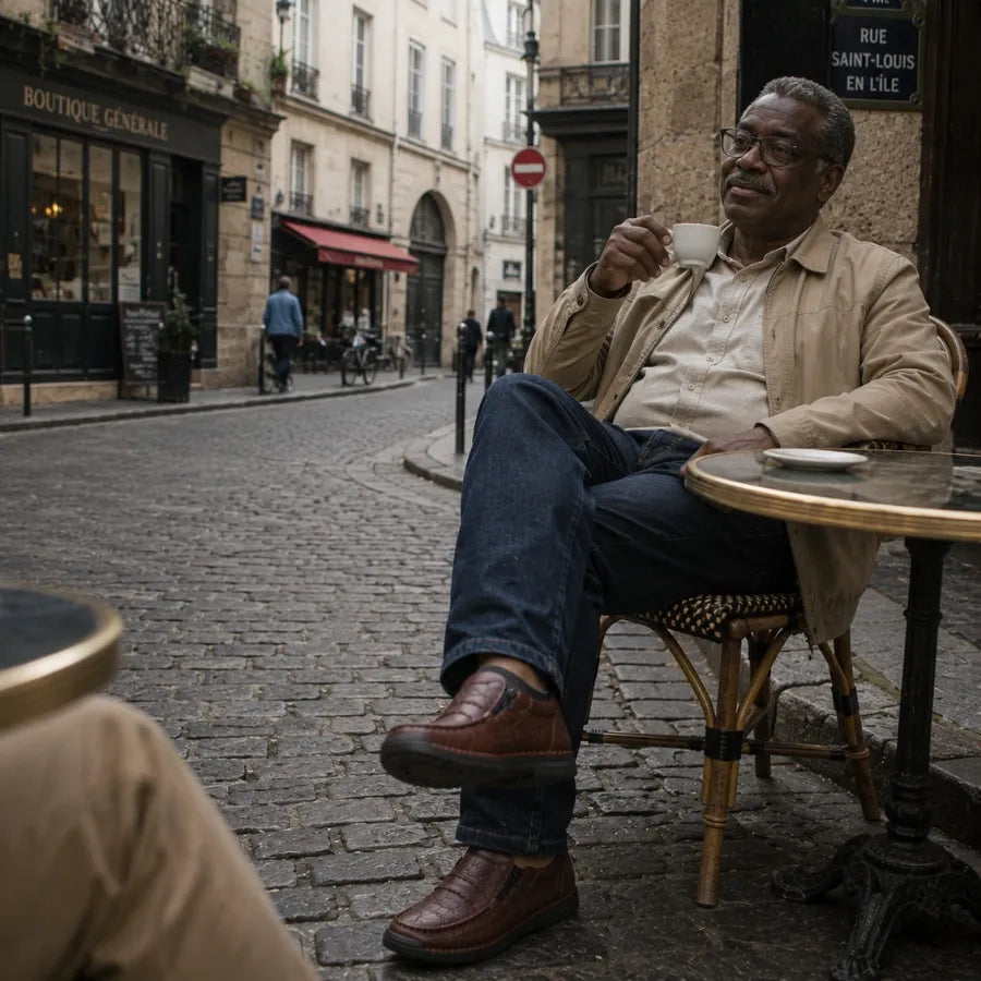 Louis - Chaussures en cuir faites à la main, alliant confort et caractère