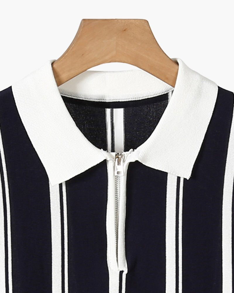 Léon – Polo zippé structuré - OPLX - Atelier Opulence