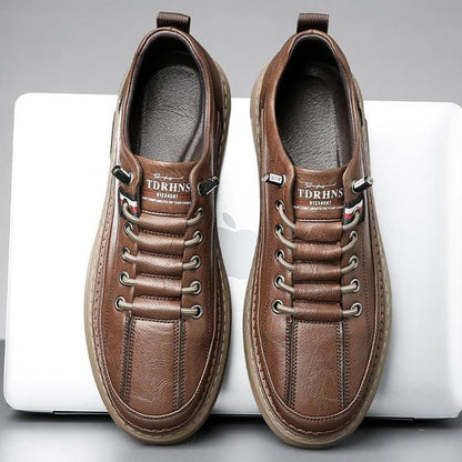 OPLX | Baskets décontractées en cuir véritable Vinny - OPLX - Atelier Opulence