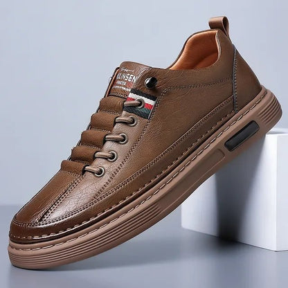 OPLX | Baskets décontractées en cuir véritable Vinny - OPLX - Atelier Opulence