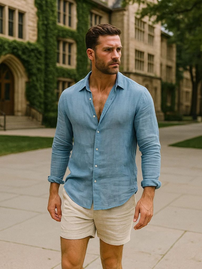 [PACK SPÉCIAL] Mathis – Chemise d’Été en Lin Naturel - OPLX - Atelier Opulence