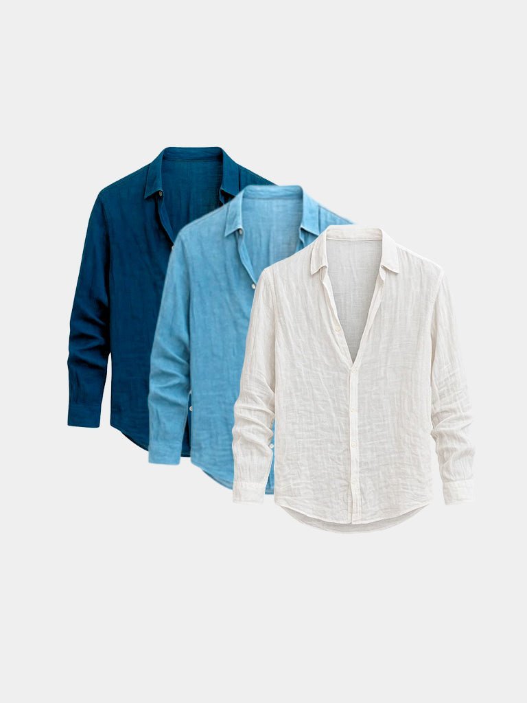 [PACK SPÉCIAL] Mathis – Chemise d’Été en Lin Naturel - OPLX - Atelier Opulence